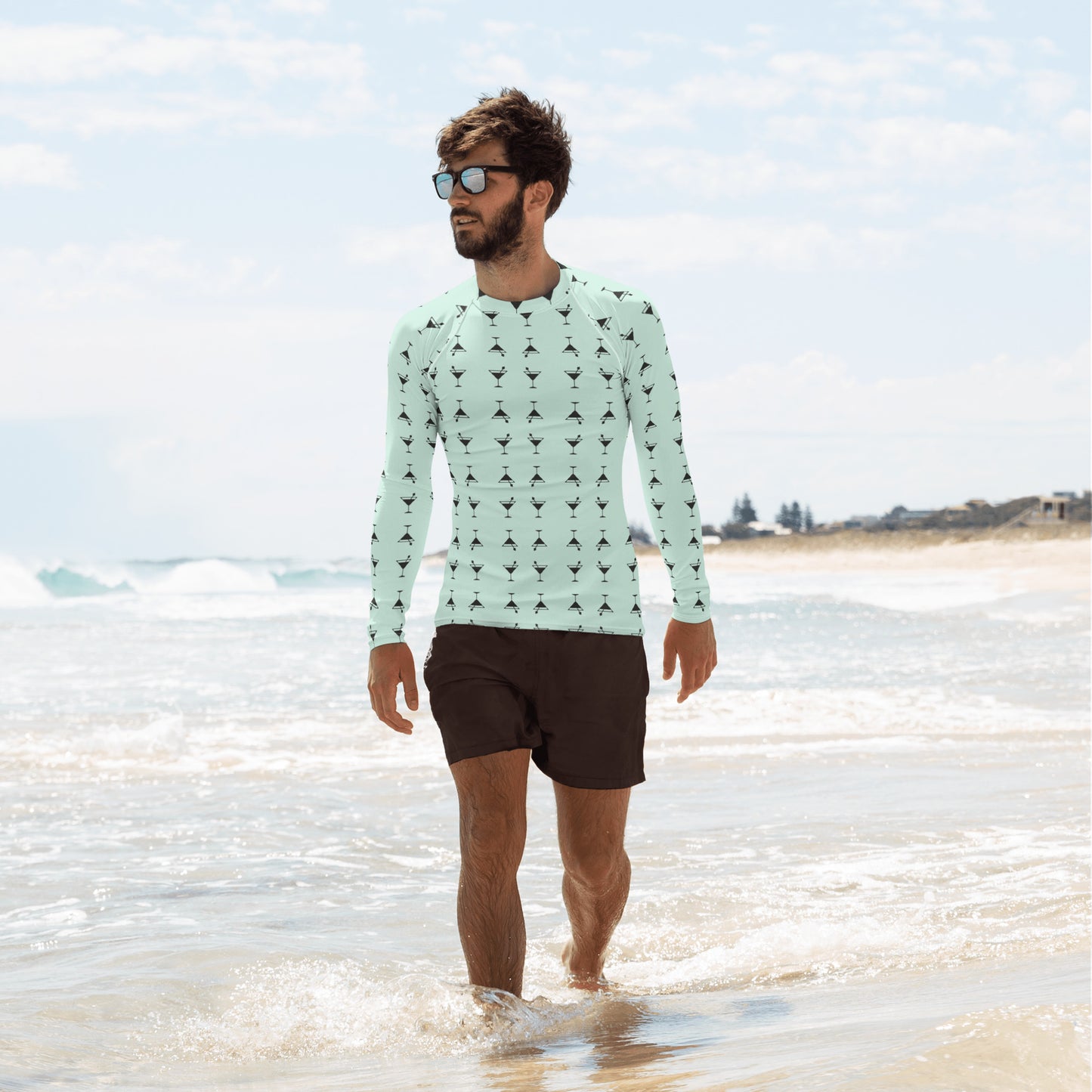 Martini Summer Men's Rash Guard