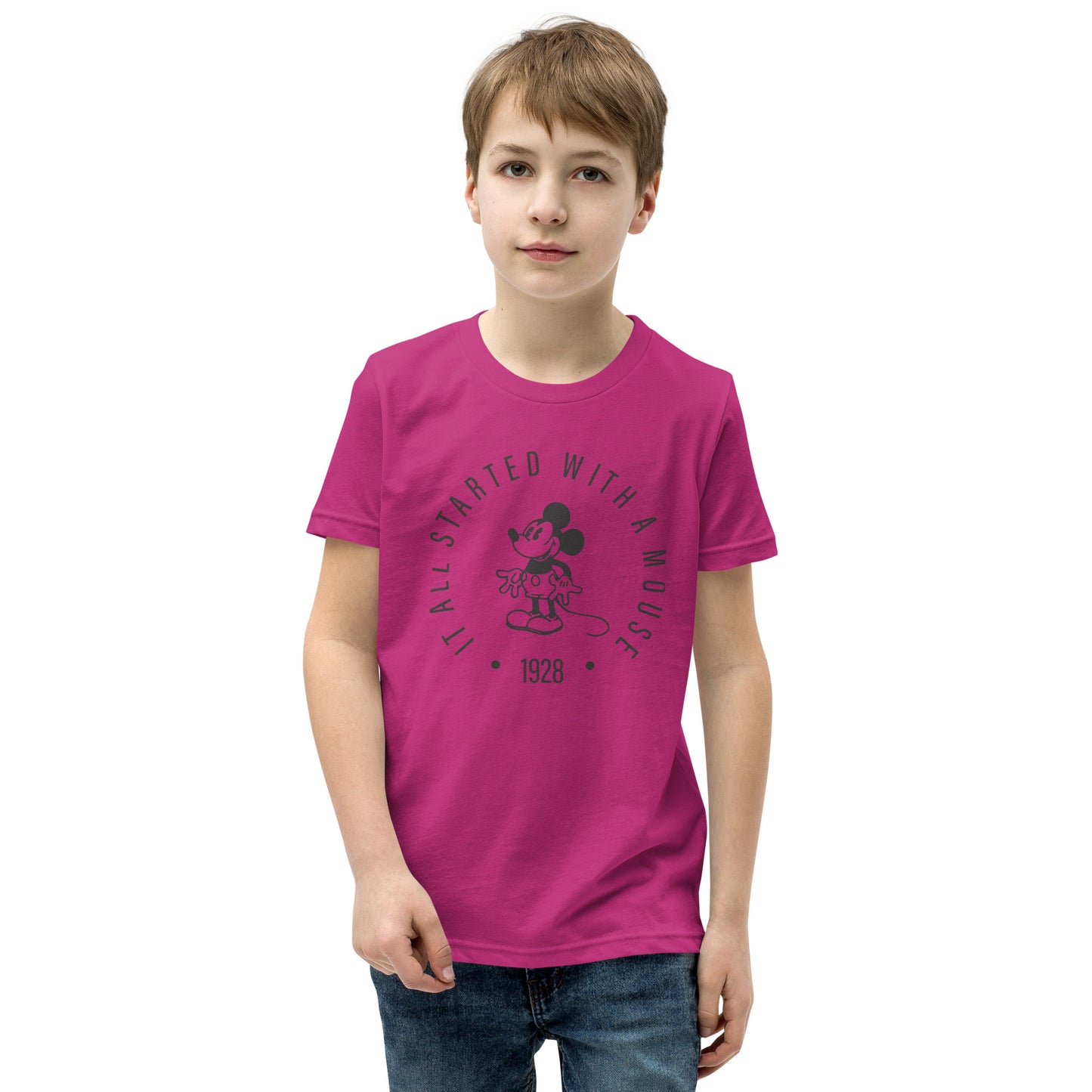 Youth It all Started with a Mouse Disney T-Shirt