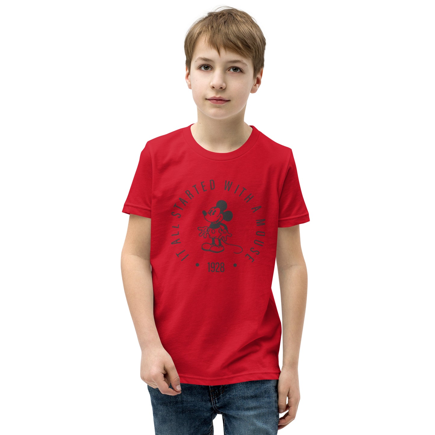 Youth It all Started with a Mouse Disney T-Shirt